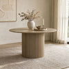 Hamlyn 47-inch Round Wood Dining Room Table Natural Oak — product view 2