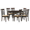 Gabriel 7-piece Extension Leaf Dining Table Set Cappuccino — product view 2
