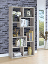 Theo 71-inch 6-shelf Bookshelf Grey Driftwood — product view 2