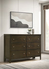 Wilkes 6-drawer Dresser Cabinet Dark Cocoa — product view 2