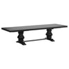 Florence 9-piece 126-inch Extension Dining Table Set Distressed Black — product view 2