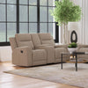 Brentwood Upholstered Motion Reclining Loveseat Taupe — product view 2