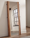 Winslow 31 x 76 Inch Standing Floor Mirror Smokey Walnut — product view 2
