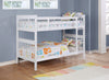 Chapman Wood Twin Over Twin Bunk Bed with Mattress White — product view 2