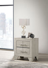 Trenton 2-drawer Nightstand Bedside Table Rustic Cream — product view 2