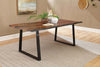 Ditman 80-inch Live Edge Dining Table Grey Sheesham — product view 2