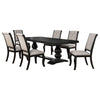 Phelps 7-piece Rectangular Dining Table Set Distressed Noir — product view 2