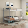 Carson Metal Twin Over Twin Bunk Bed Glossy Silver — product view 2