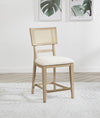 Kailani Rattan Cane Counter Side Chair Beige Oak (Set of 2) — product view 2