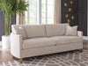 Corliss Upholstered Curved Track Arm Sofa Beige — product view 2