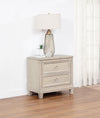 Pembroke 2-drawer Nightstand Bedside Table Washed Oak — product view 2