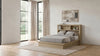 Hendricks Queen Bookcase Headboard Platform Bed Light Oak — product view 2