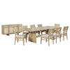 Kailani 10-piece Wood Dining Set with Sideboard Beige Oak — product view 2