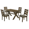 Alston 5-piece Rectangular Dining Table Set Knotty Nutmeg — product view 2