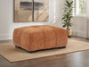 Octavia Tufted Upholstered Rectangular Ottoman Orange — product view 2