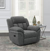 Bahrain Upholstered Glider Recliner Charcoal — product view 2