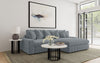 Blaine Upholstered Reversible Chaise Sectional Sofa Fog — product view 2