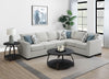 Ashford Chenille Upholstered Sleeper Sectional Sofa Greige — product view 2