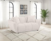 Destino Chenille Upholstered Splayed Arm Loveseat Greige — product view 2