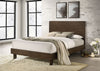 Glenwood 48-inch Queen Platform Panel Bed Warm Brown — product view 2