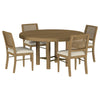 Arini 5-piece Round Dining Room Table Set Sand Wash — product view 2