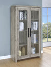Alejo 2-door Engineered Wood Tall Cabinet Grey Driftwood — product view 2