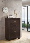 Kauffman 5-drawer Bedroom Chest Dark Cocoa — product view 2