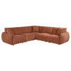 Elysia 5-piece Fabric Upholstered Modular Sectional Sofa Coral — product view 2