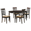 Gabriel 5-piece Extension Leaf Dining Table Set Cappuccino — product view 2