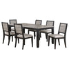 Elodie 7-piece Rectangular Extension Leaf Dining Set Black — product view 2