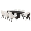 Leandro 9-piece Rectangular Dining Table Set Burnished Black — product view 2