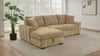 Pastrana Upholstered Sleeper Sectional Sofa LAF Chaise Camel — product view 2