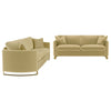 Corliss 2-piece Velvet Upholstered Sofa Set Camel — product view 2