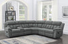 Bahrain 6-piece Modular Reclining Sectional Sofa Charcoal — product view 2
