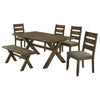 Alston 6-piece Rectangular Dining Table Set Knotty Nutmeg — product view 2