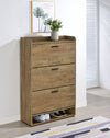 Denia 3-tier Engineered Wood Shoe Cabinet Mango — product view 2