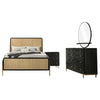Arini 4-piece Queen Bedroom Set Black and Natural — product view 2