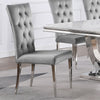 Kerwin Velvet Upholstered Dining Side Chair Grey (Set of 2) — product view 2