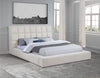 Dreux Upholstered Queen Panel Platform Bed Cream — product view 2