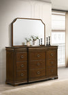 Garland 9-drawer Bedroom Dresser with Mirror Brown Cherry — product view 2