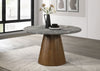 Franklin 50-inch Round Dining Table Grey and Dark Oak — product view 2