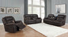 Greer 3-piece Upholstered Reclining Sofa Set Brown — product view 2