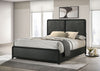 Cavelle 51-inch Upholstered Queen Panel Bed Black — product view 2