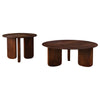 Dale 2-piece Solid Wood Coffee and End Table Set Brown — product view 2