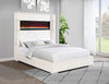 Tisdall Upholstered Queen Flame Visualizer Bed Cream — product view 2