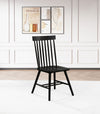 Andrews Windsor Spindle Back Dining Side Chair Black (Set of 2) — product view 2