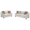 Christine 2-piece Upholstered Sloped Arm Sofa Set Beige — product view 2
