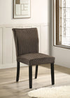 Dermott Upholstered Parson Dining Side Chair Chocolate (Set of 2) — product view 2