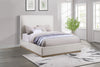 Knox Queen Bouclé Upholstered Platform Bed Cream — product view 2