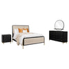 Arini 4-piece California King Bedroom Set Cream and Black — product view 2